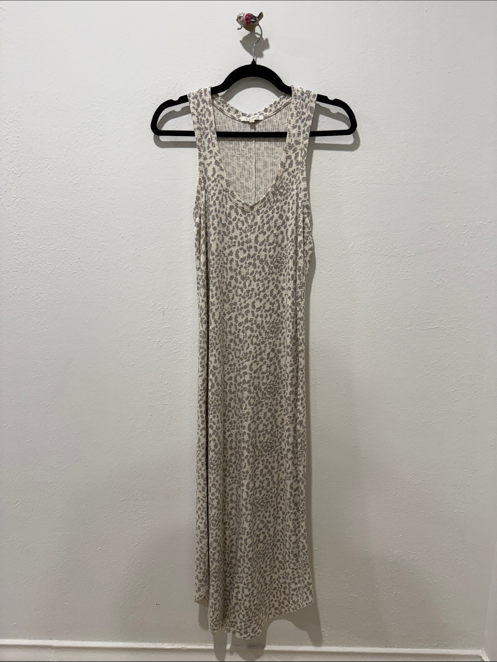 Z Supply Sleeveless Leopard Print Maxi Dress - Beige size S